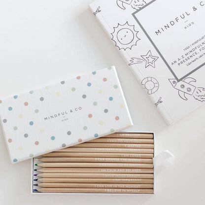 Kids Affirmation Colouring Pencils – Mindfulness Set
