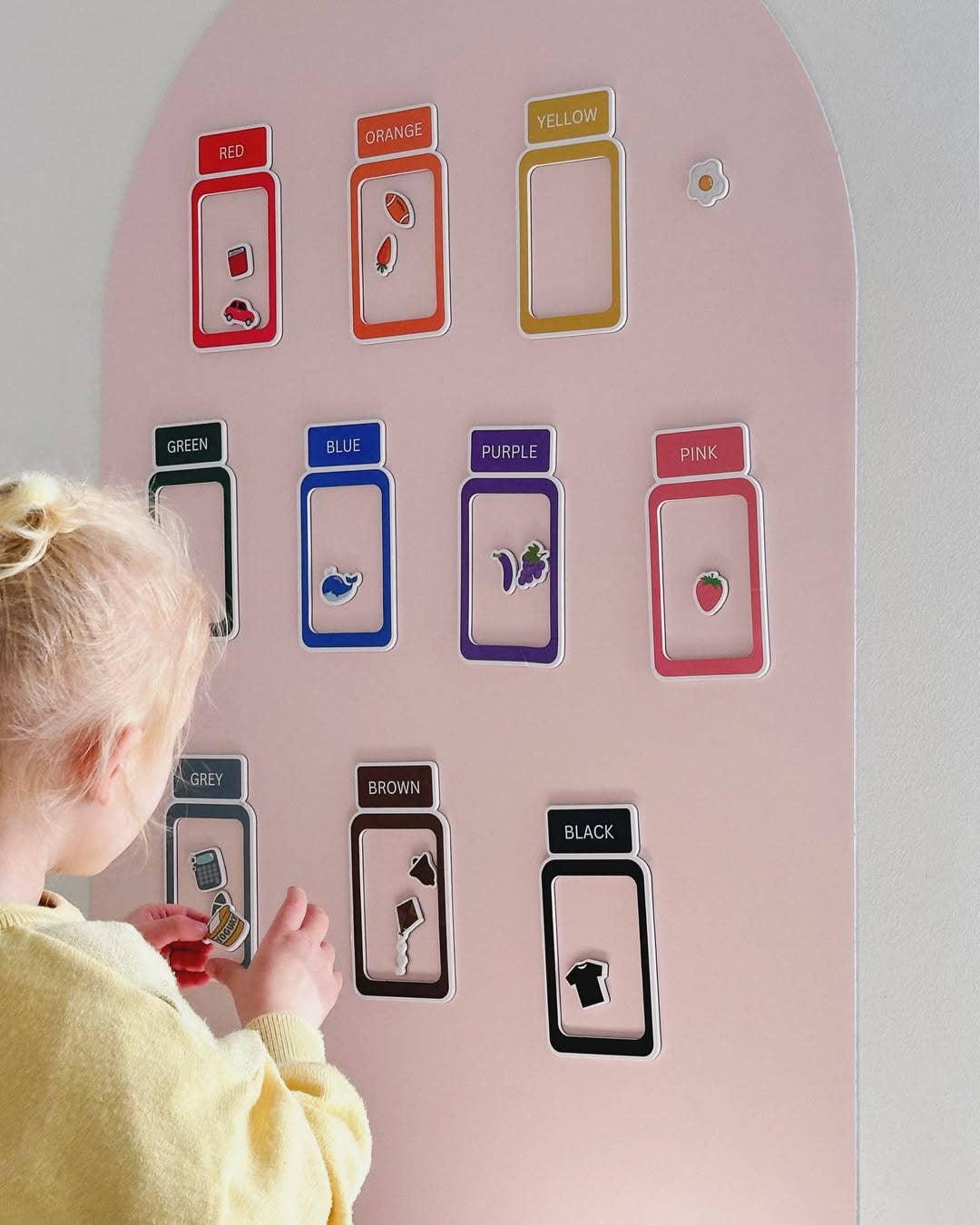 Magnetic Colour Sorting Jars