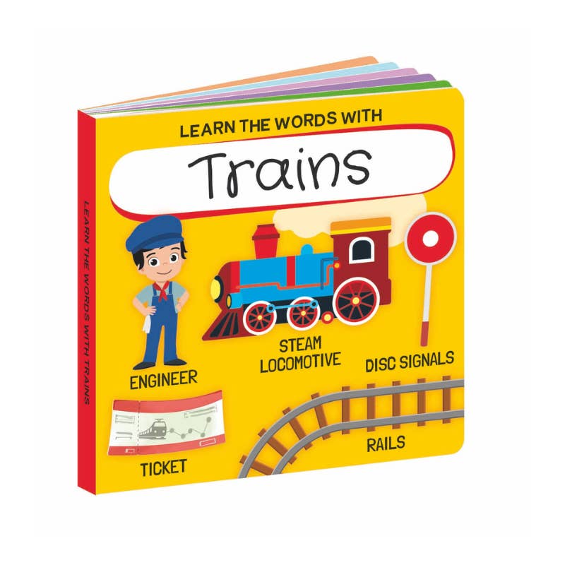 Sassi 3D Puzzle and Book Set - Learn Shapes Train, 40 pcs